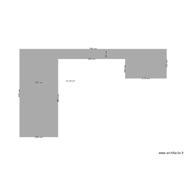 TERRASSE KEBONY en L. Plan de 0 pièce et 0 m2