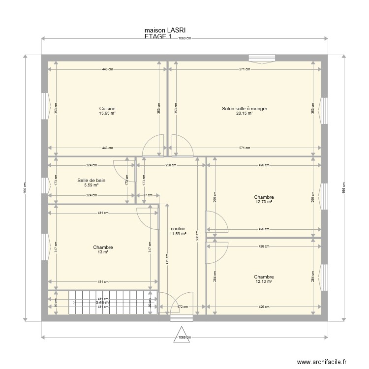 LASRI. Plan de 0 pièce et 0 m2