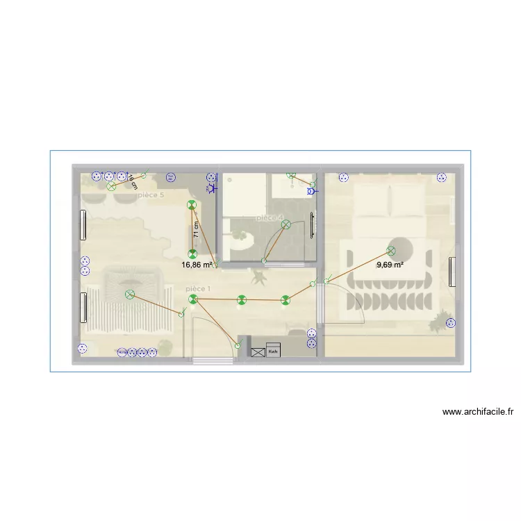 Lot 13 Lagny. Plan de 
