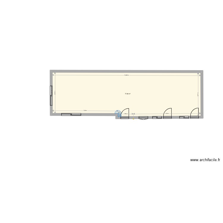 Dépendances4. Plan de 3 pièces et 124 m2