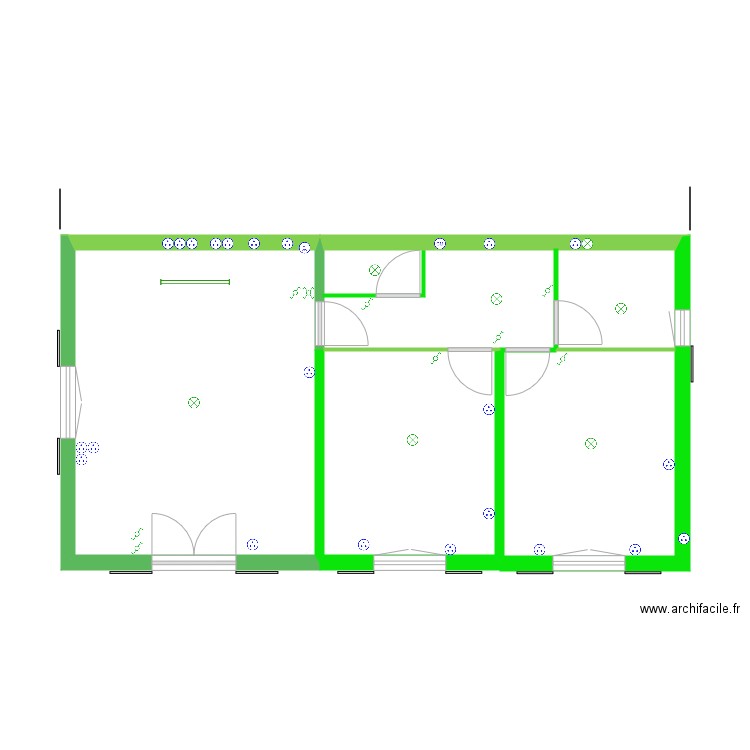 plan électricité. Plan de 0 pièce et 0 m2