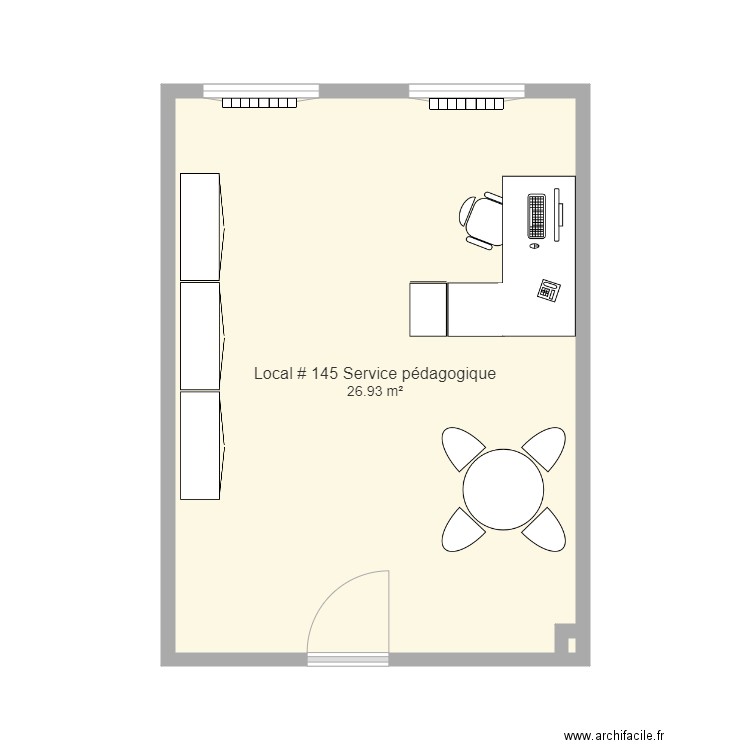 Local 145 rdz  6 univ. Plan de 0 pièce et 0 m2