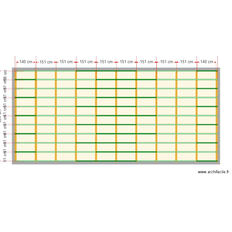 monitec plancher 1. Plan de 10 pièces et 95 m2