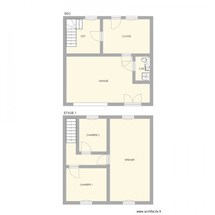 rejaud. Plan de 0 pièce et 0 m2
