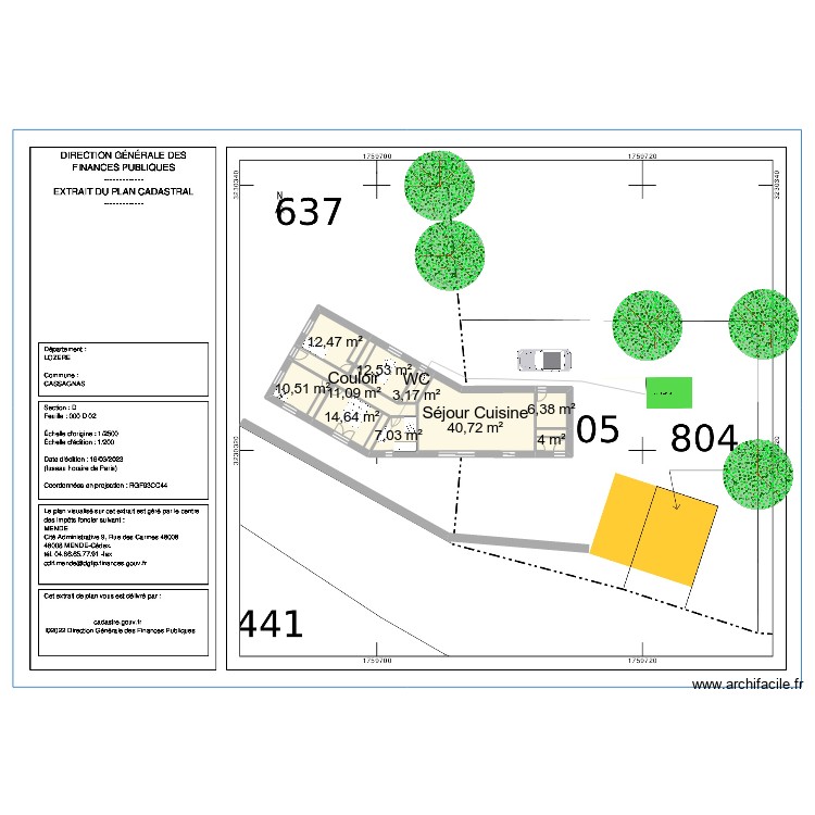 lor&eacute;line 1. Plan de 0 pièce et 0 m2