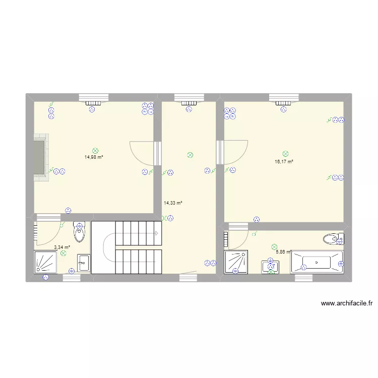 MEZOS 1ER ETAGE TECH NEW. Plan de 