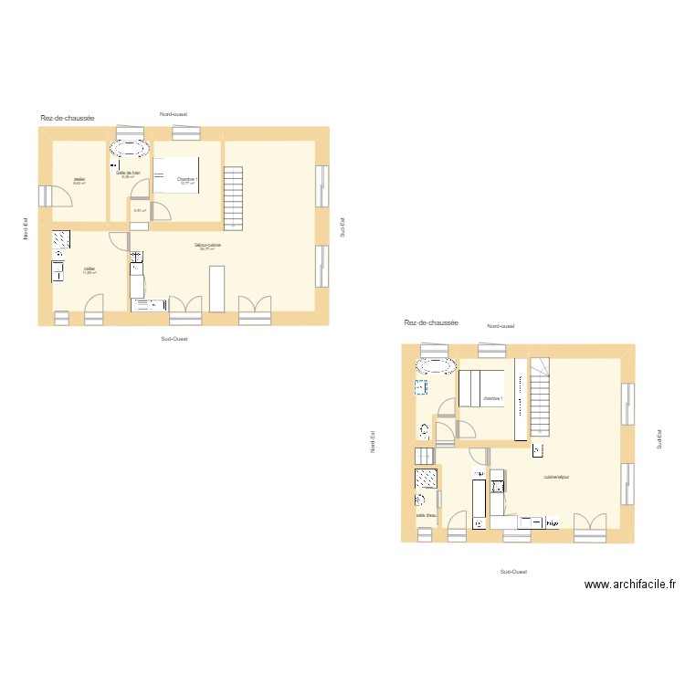 Maison paille Christine La Borie Meyrals. Plan de 0 pièce et 0 m2