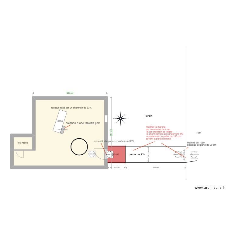 MON AME ET MOI plan de masse. Plan de 2 pièces et 36 m2