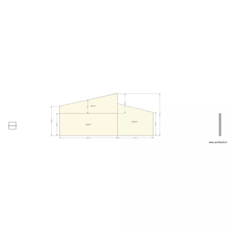 Façade Ouest. Plan de Façade Ouest. Plan de