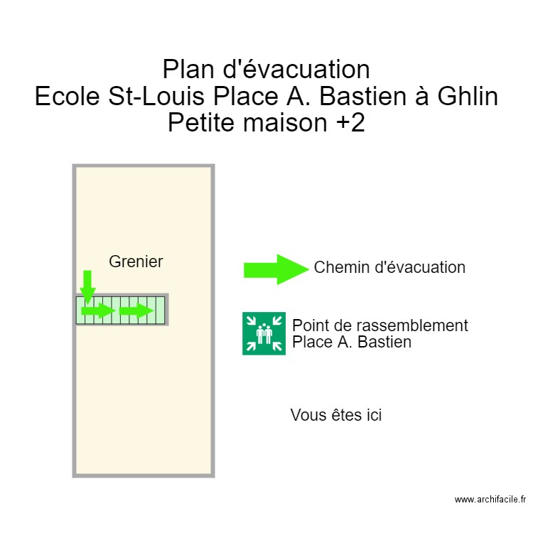 St louis Bastien maison grenier. Plan de 0 pièce et 0 m2