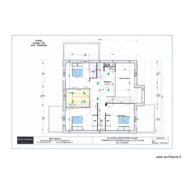 Met MmeYATOCHANE Youssef etage. Plan de 0 pièce et 0 m2