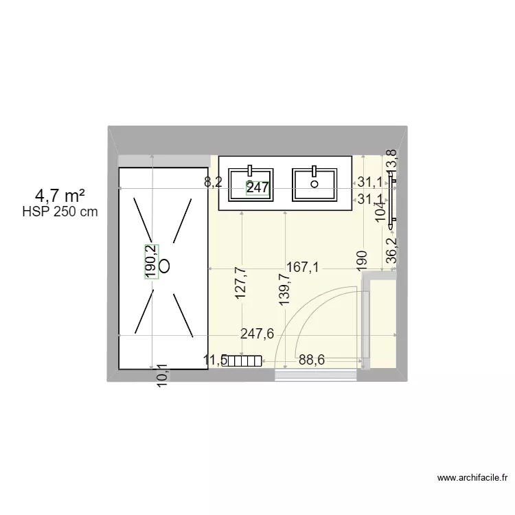 plan salle de bain Goyet. Plan de plan salle de bain Goyet. Plan de