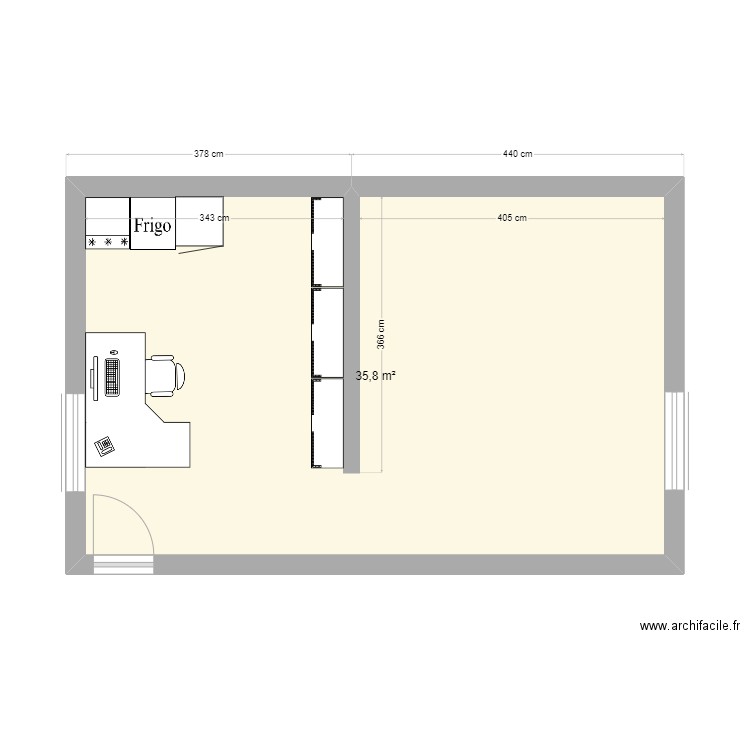 SOUS-SOL. Plan de 0 pièce et 0 m2