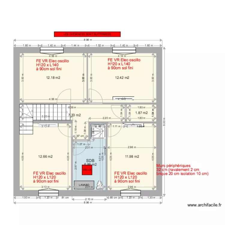 SERDAL  Maconnerie cloison ETAGE V4 AVRIL 16 . Plan de 