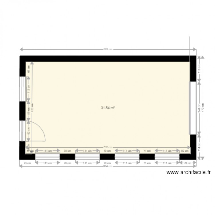 Garage base 001. Plan de 0 pièce et 0 m2