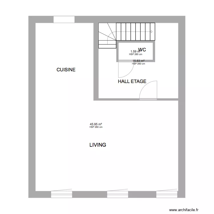 BELLE ETAGE  ETAGE. Plan de 