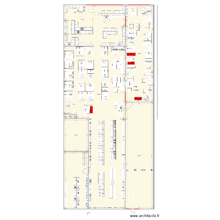  magasin MODIF agrand 1 bis. Plan de 0 pièce et 0 m2