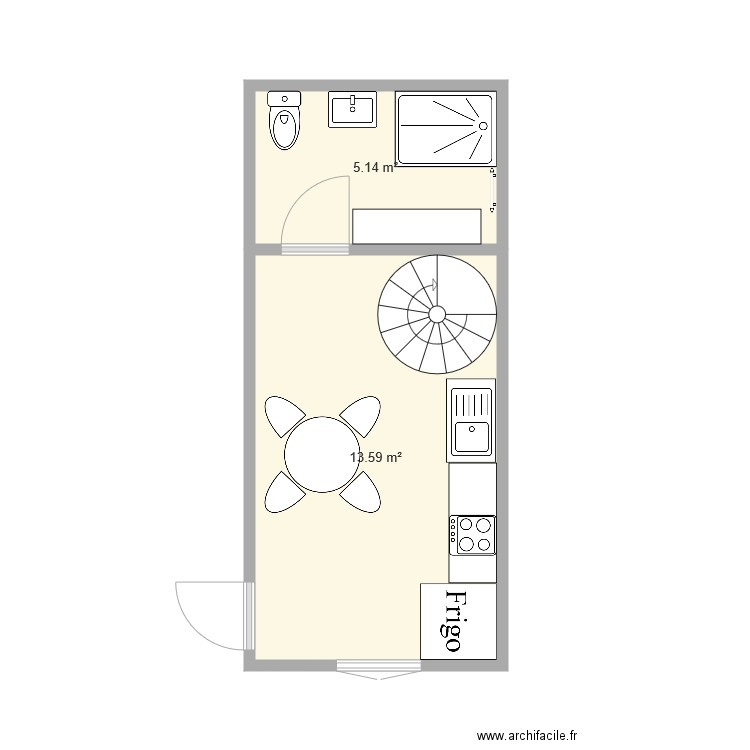 t2 loc. Plan de 0 pièce et 0 m2
