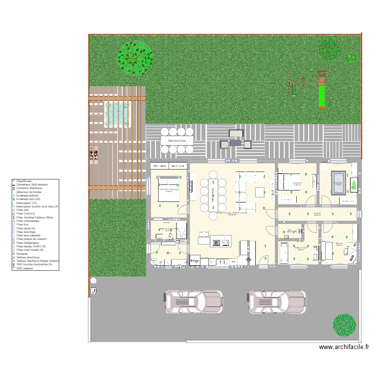 Maison 2023 sans garage. Plan de 0 pièce et 0 m2