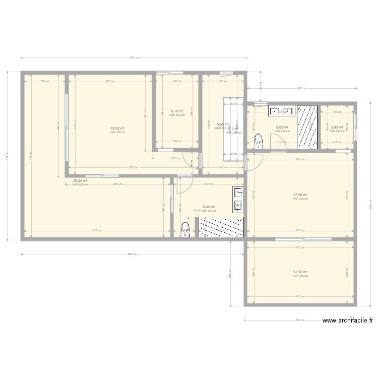 Etage Bresil SURFACE. Plan de 0 pièce et 0 m2