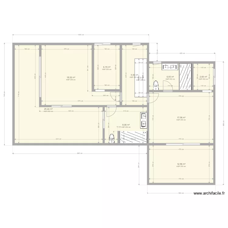 Etage Bresil SURFACE. Plan de Etage Bresil SURFACE. Plan de