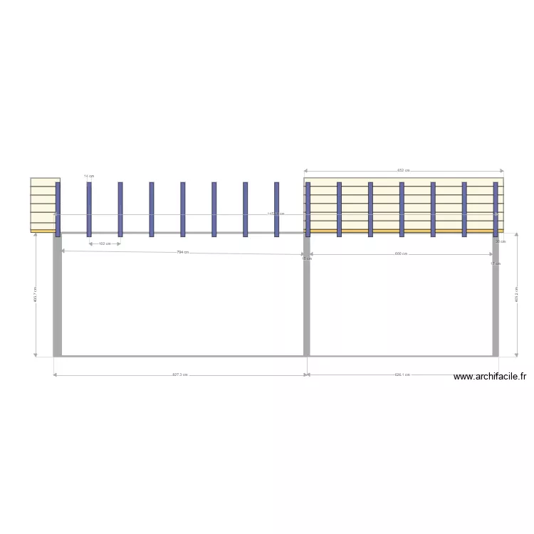 coupe atelier 3. Plan de 