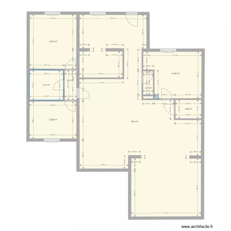 Maison dupont a finaliser. Plan de 