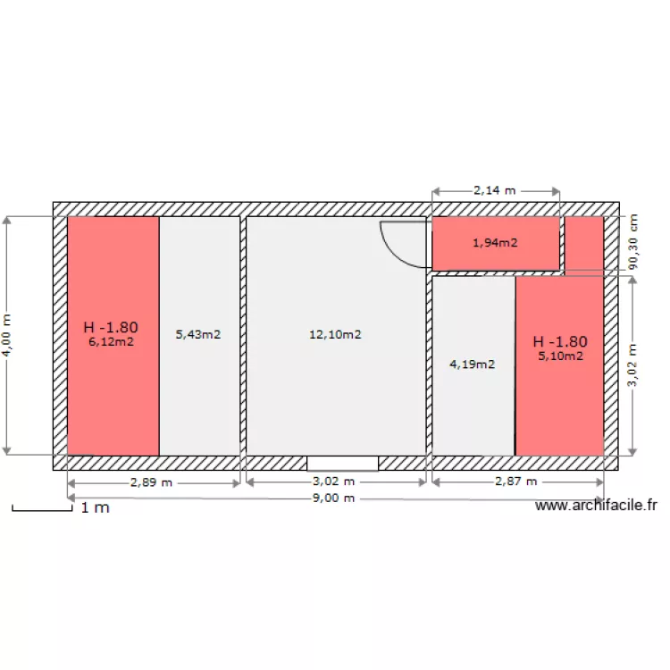 R1historique. Plan de 