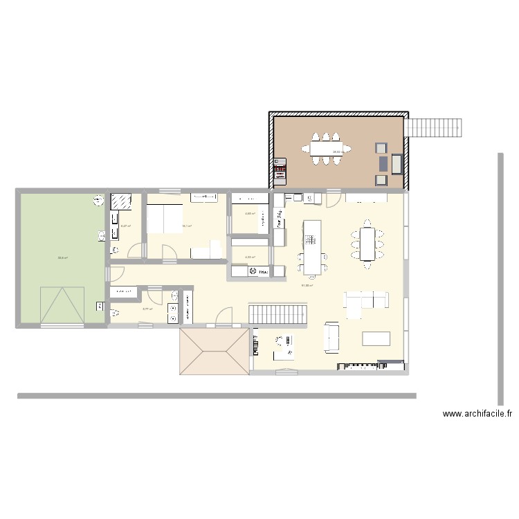 Boisé 3 rdc B. Plan de 0 pièce et 0 m2