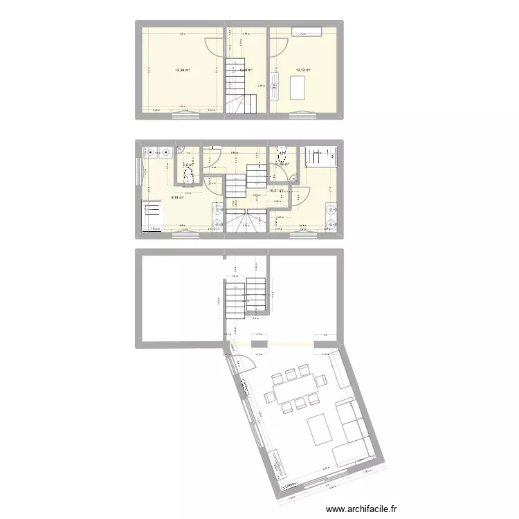 maison 2. Plan de 7 Pièces et 60 m² maison 2. Plan de 7 Pièces et 60 m²