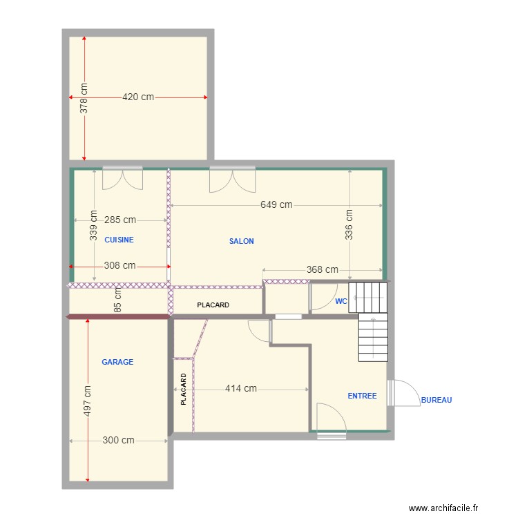 ARTIGUES rdc1 DEMOLITION. Plan de 0 pièce et 0 m2