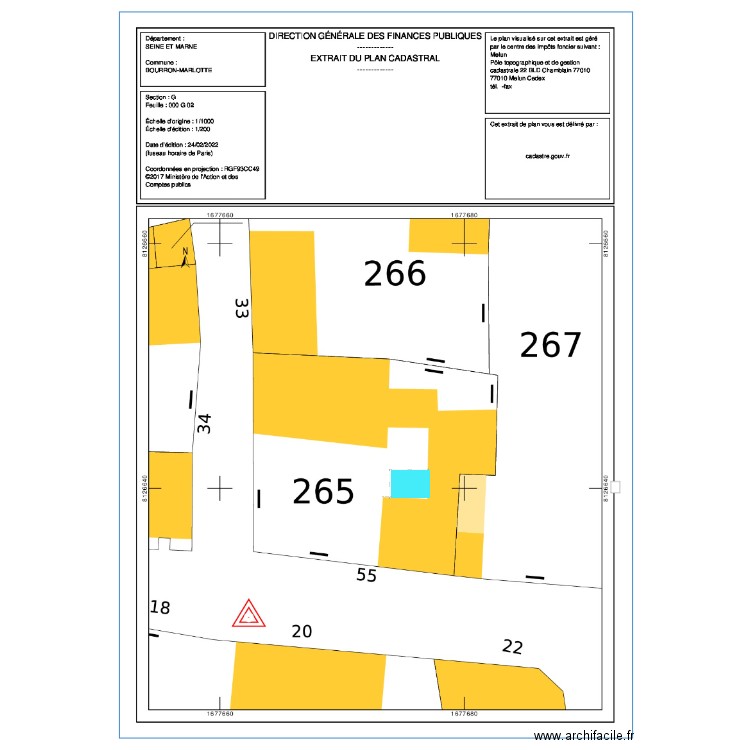 Bourron WC PMR. Plan de 0 pièce et 0 m2