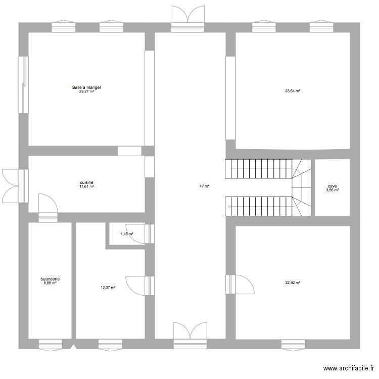 maison 1. Plan de 0 pièce et 0 m2