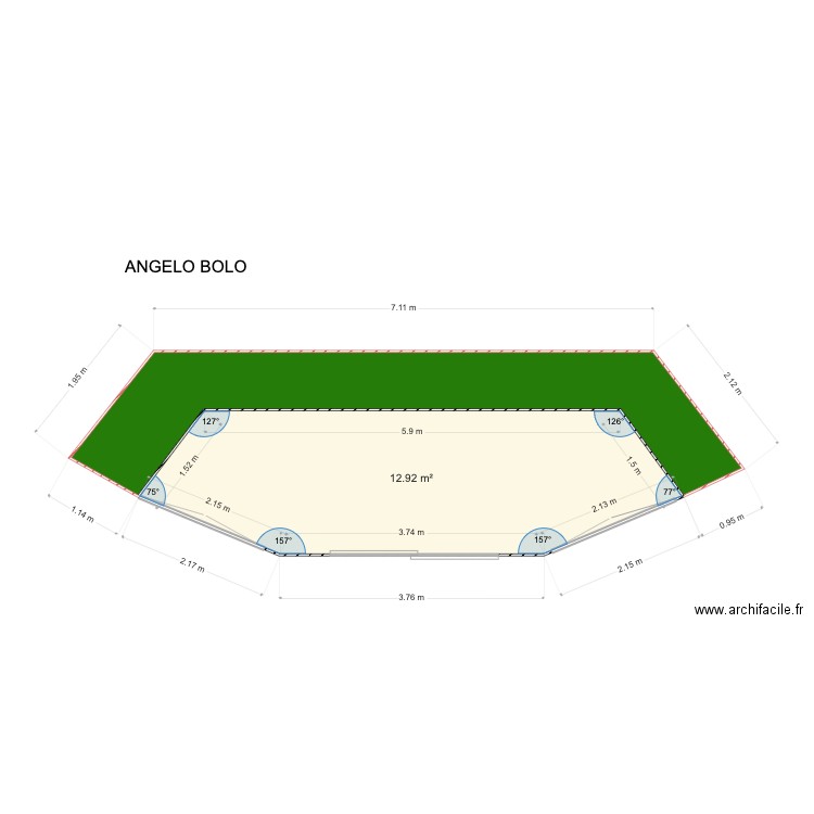 VILLA BOLO   tina . Plan de 0 pièce et 0 m2