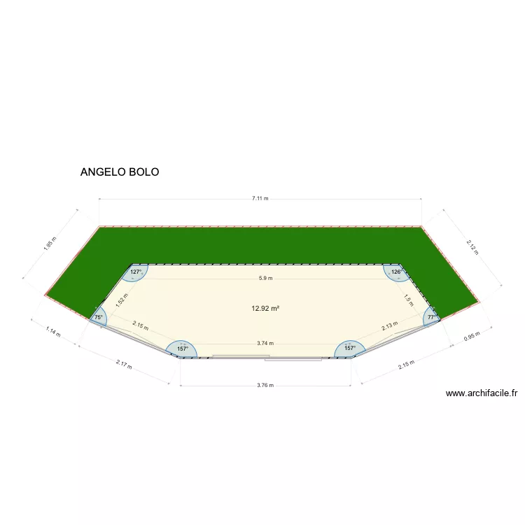 VILLA BOLO   tina . Plan de 