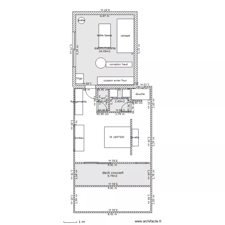 La taraudi&egrave;re. Plan de 