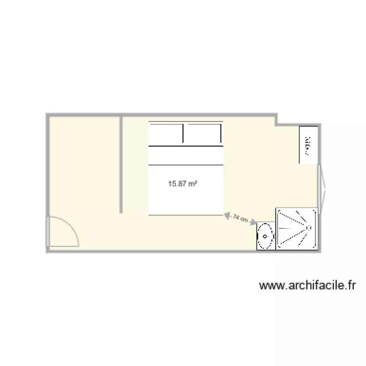 Chambre Parents plan 2. Plan de Chambre Parents plan 2. Plan de