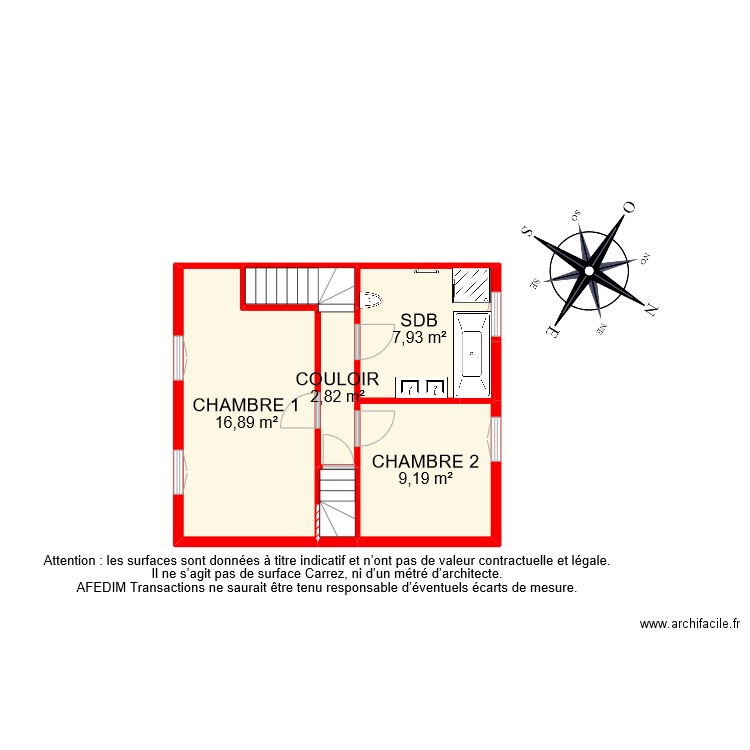 BI 10276 RDC. Plan de 23 pièces et 184 m2