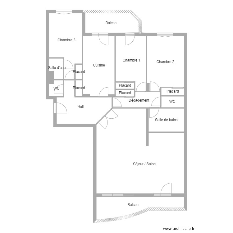 carre. Plan de 0 pièce et 0 m2