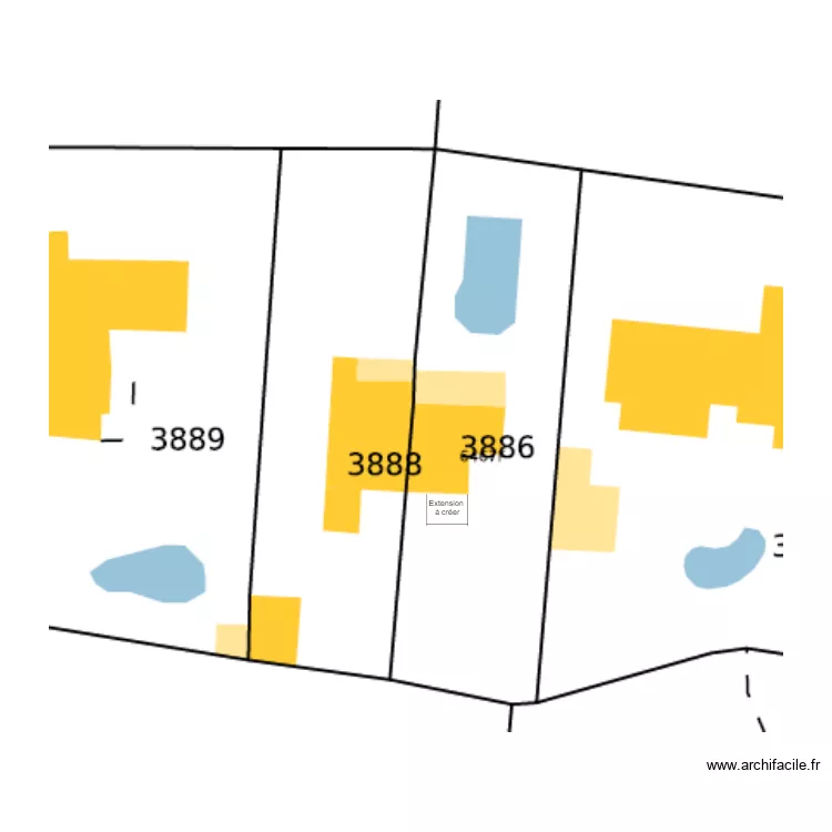 Chambre cadastre. Plan de 
