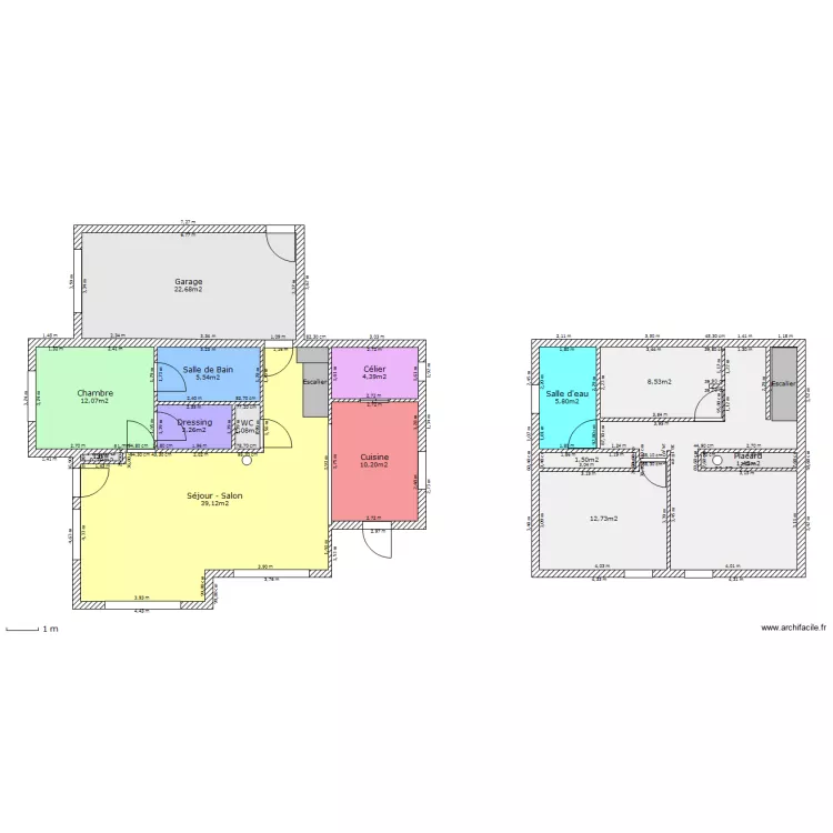 Maison. Plan de 