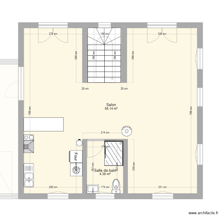 Projet Criel RDC. Plan de 16 pièces et 201 m2