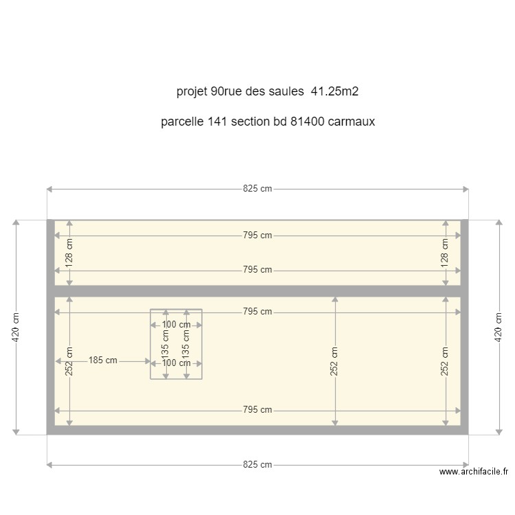 carmaux  droite. Plan de 0 pièce et 0 m2