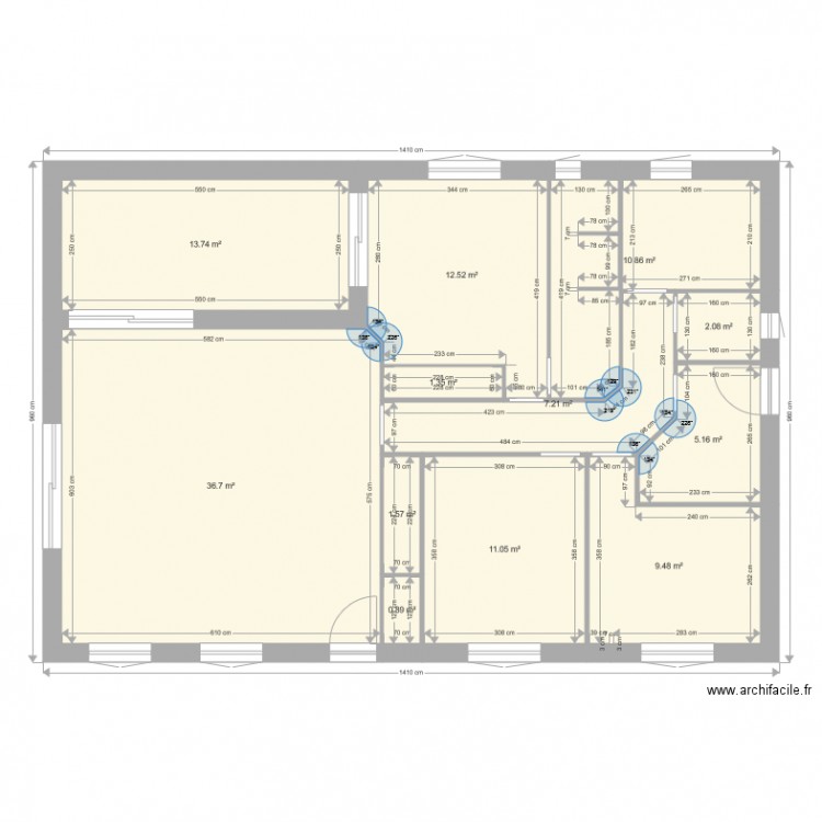 plan 2d 2. Plan de 0 pièce et 0 m2