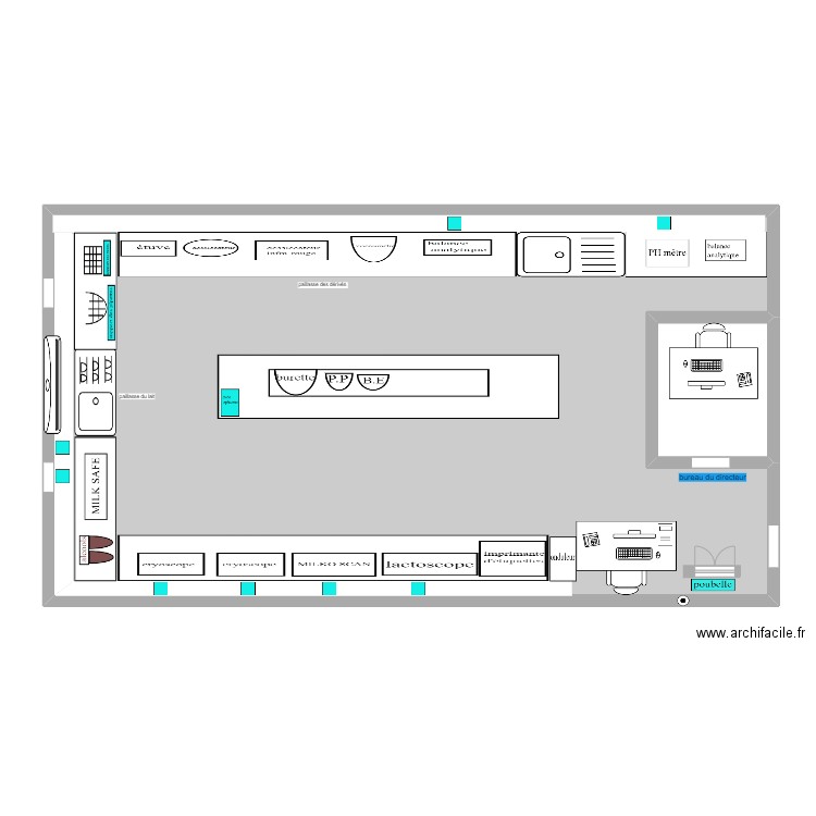 labo APRES. Plan de 2 pièces et 145 m2