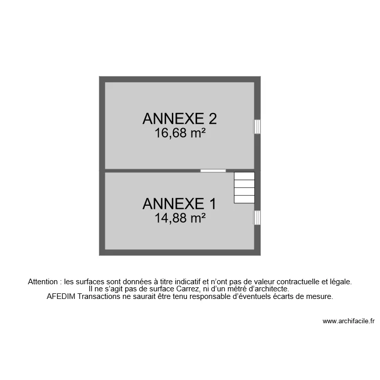 BI 6465 ANNEXES ETAGE 1. Plan de 