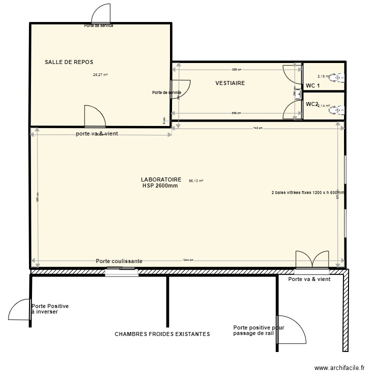 Boucherie Flers 1. Plan de 4 pièces et 127 m2