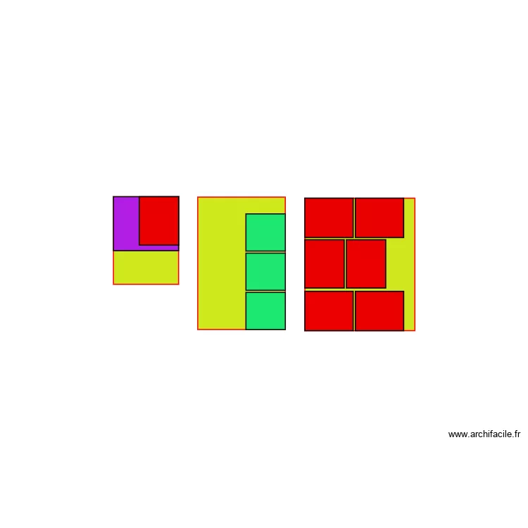 palettes et cartons. Plan de palettes et cartons. Plan de