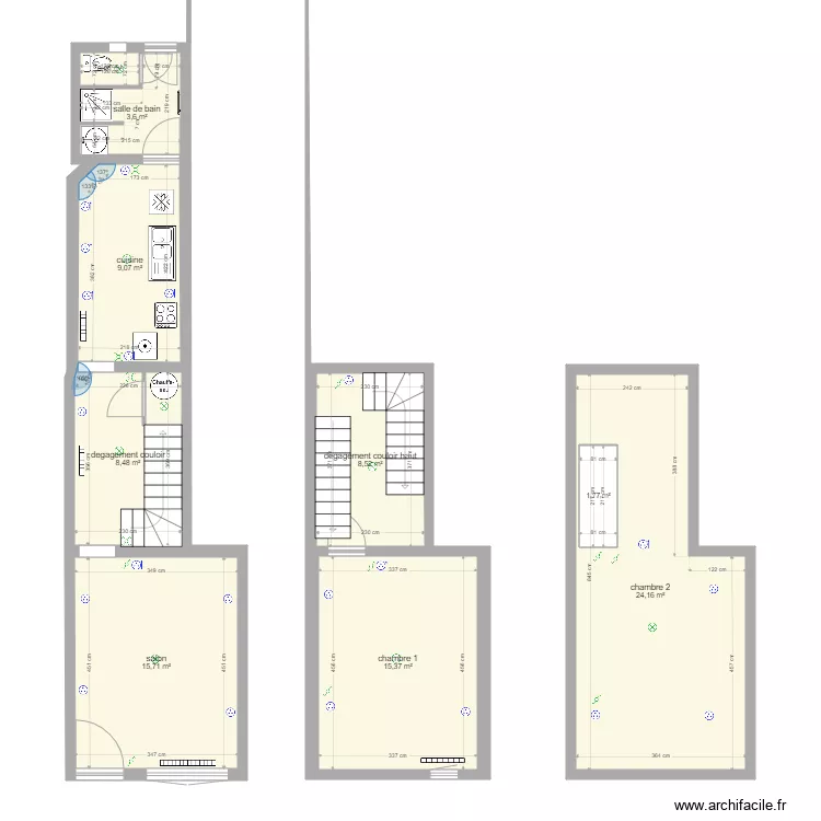 Maison haze. Plan de 