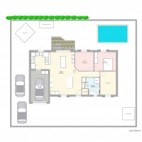Maison 3ch garage avec jardin